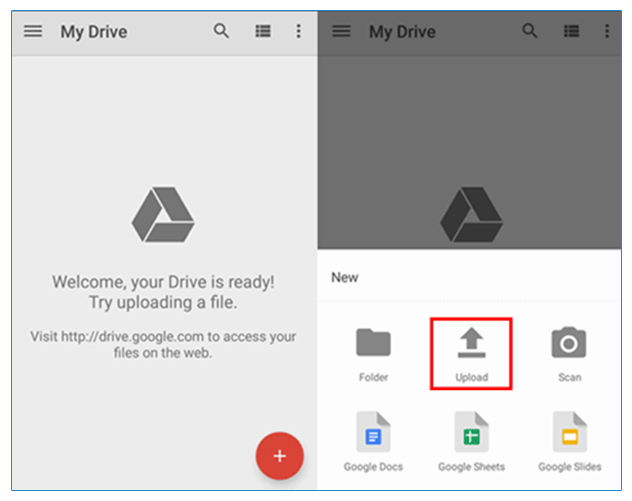 File Transfer: Android to PC via Google Drive