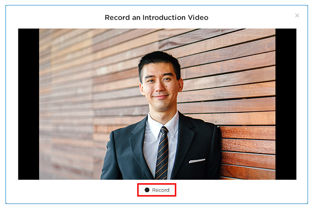 Record an Introductory video
